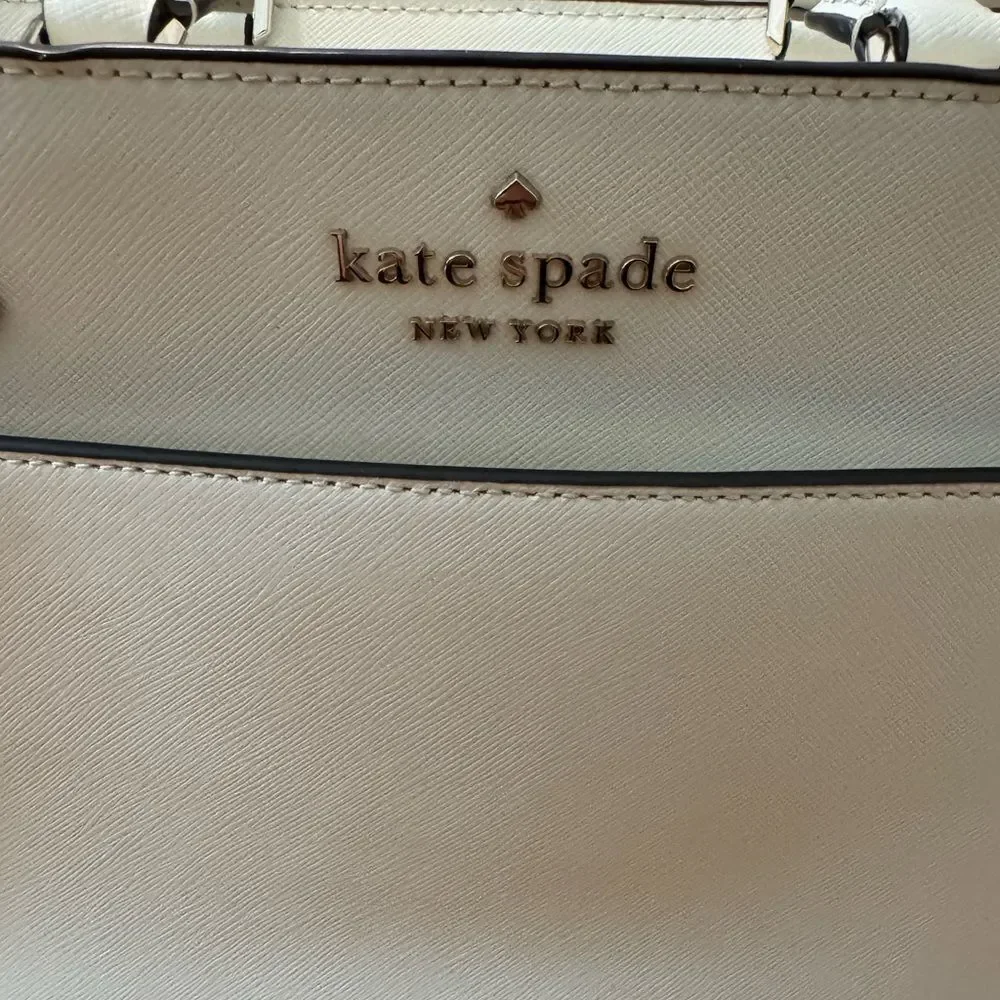 Kate Spade New York Staci Medium Satchel Leather - Parchment